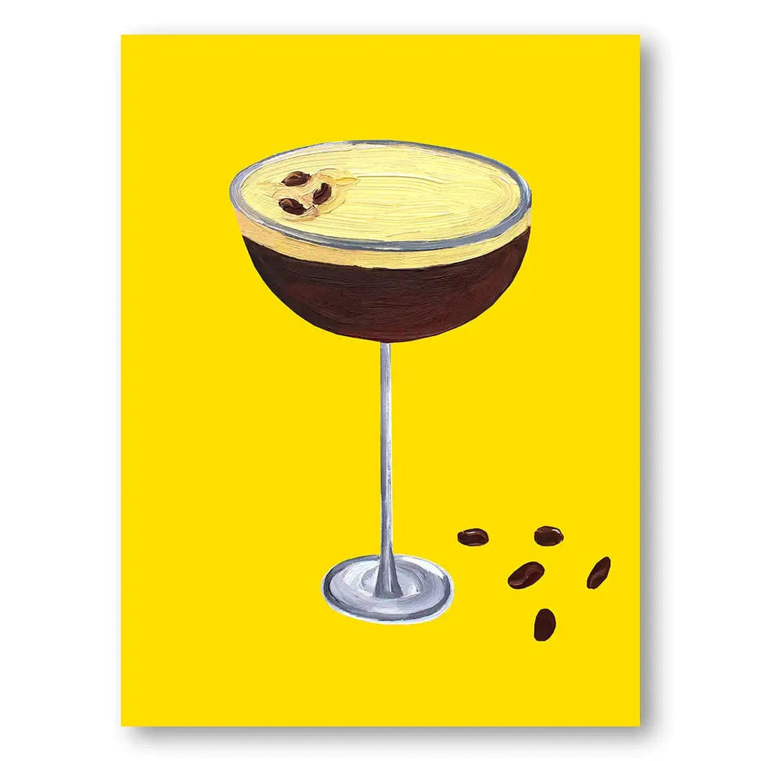 Espresso Martini Buttercup Yellow Art Print