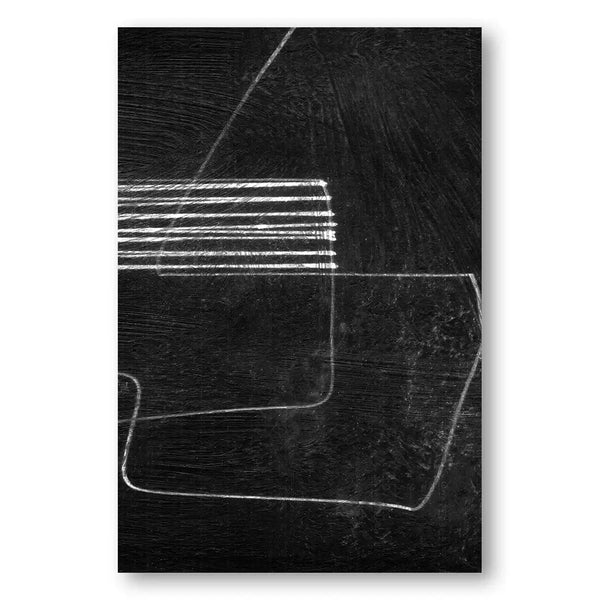 Monochromatic Geometric Study Wall Art Print