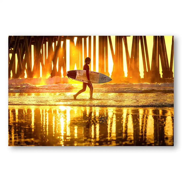 Sunset Surf Session Photo Print