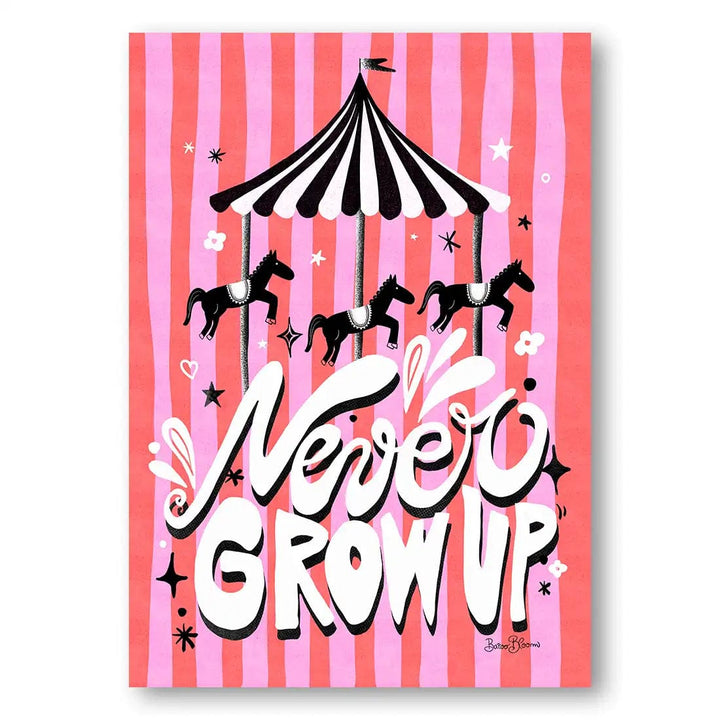 Carousel - Never Grow Up Children's Art Print