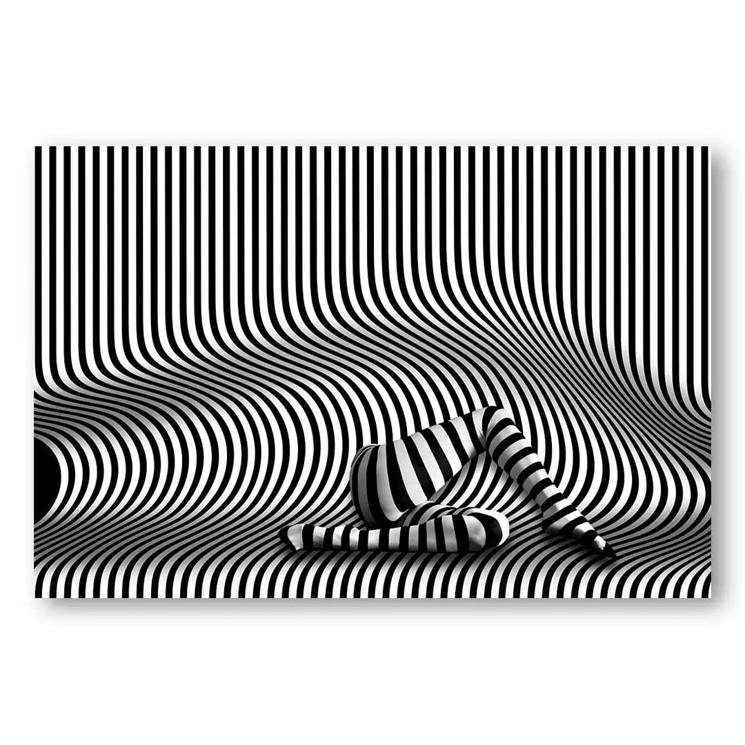 Optical Illusion Waves Print