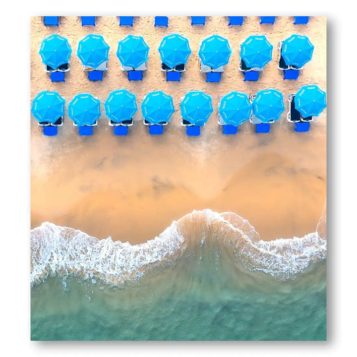 Azure Tidal Symmetry Photography Print