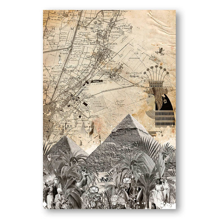 Mystical Cairo Collage Print