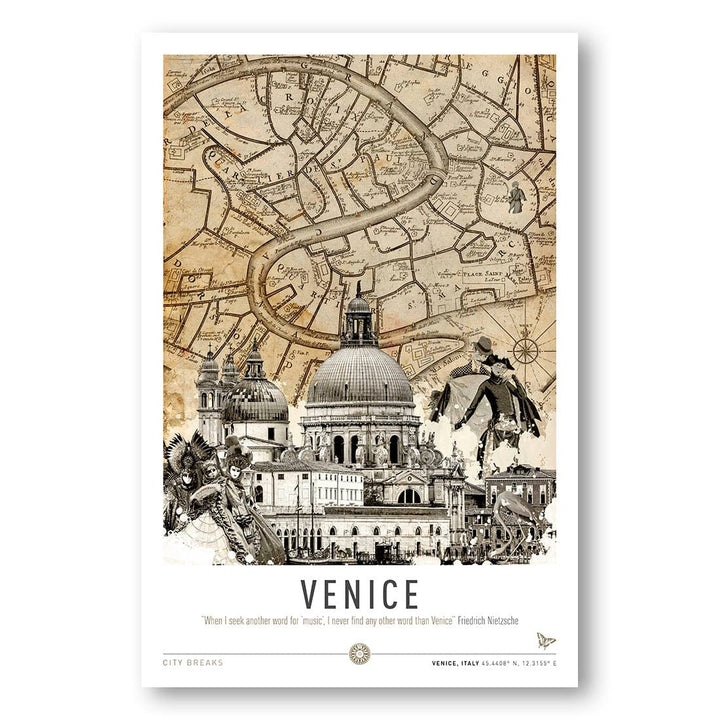 Venice Grandeur Map Print