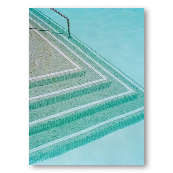 Serene Poolside Repose Art Print