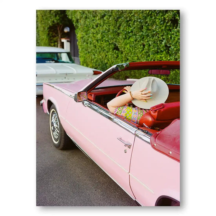 Pink Cadillac Cruise Art Print