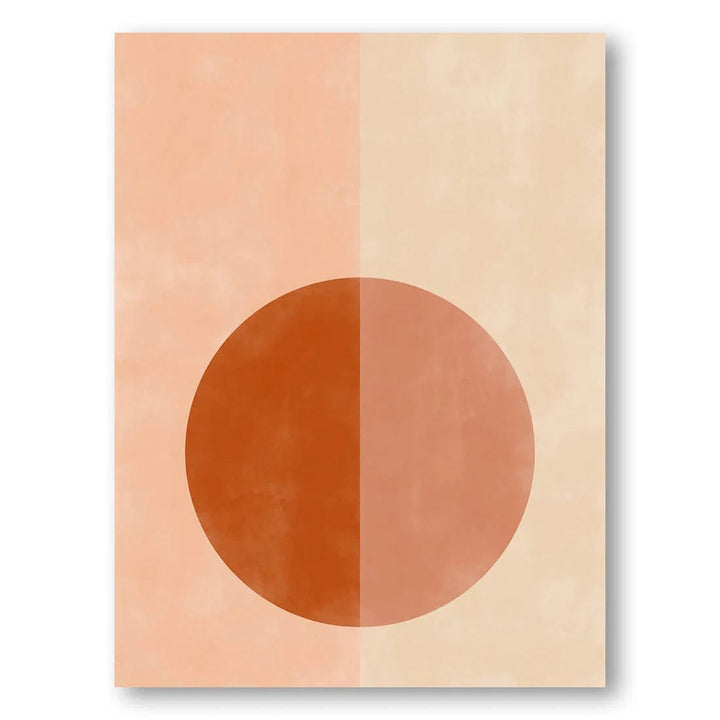 Terracotta Circle Harmony Art Print