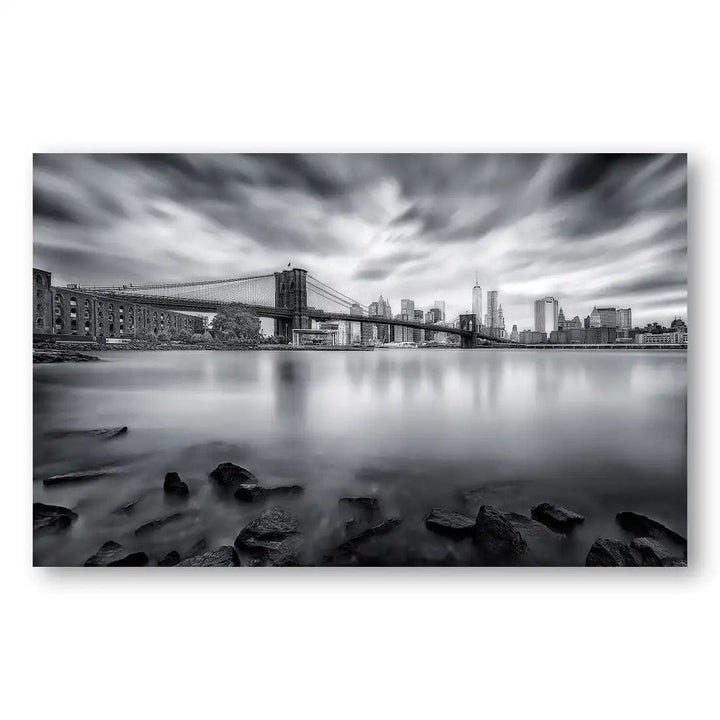 Manhattan Monochrome Bridge Print