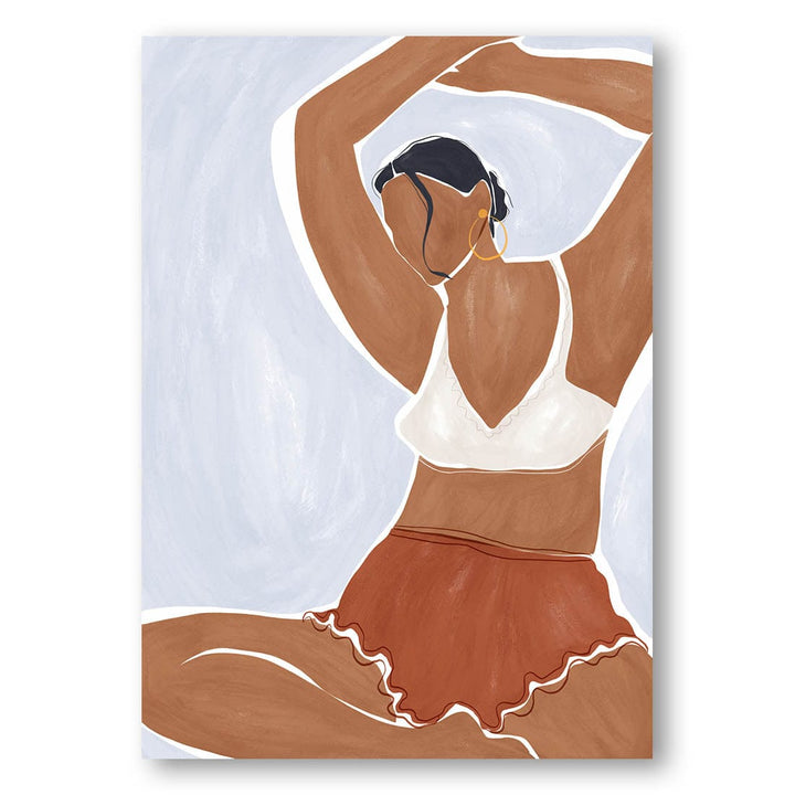 Yoga Serenity in Sienna Art Print