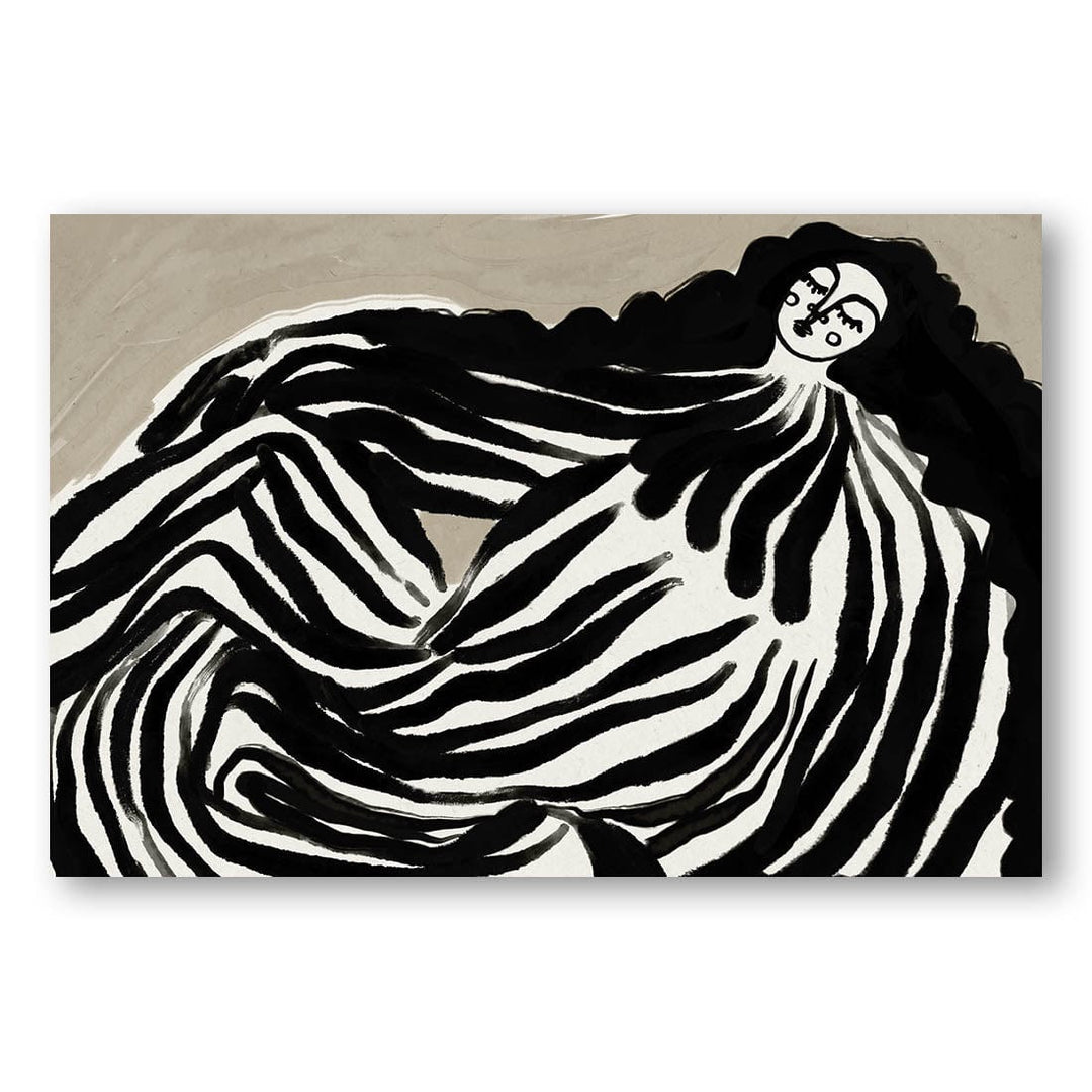 Zebra Elegance Art Print