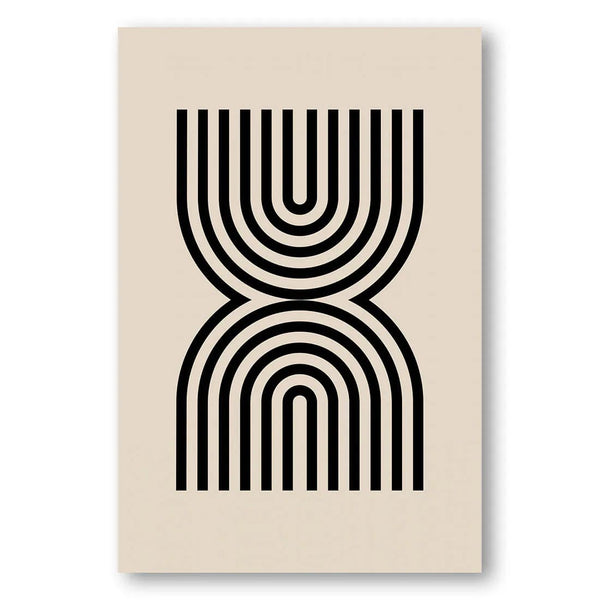 Geometric Hourglass Shape Art Print