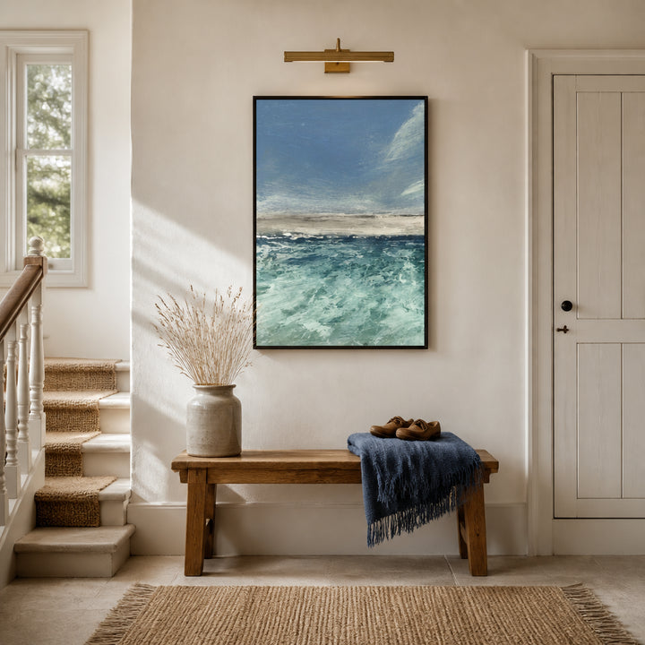 Room mockup featuring Voyage 1 Art Print