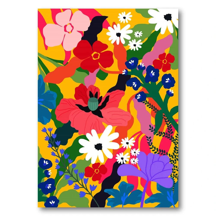 Vibrant Floral Abstraction Art Print