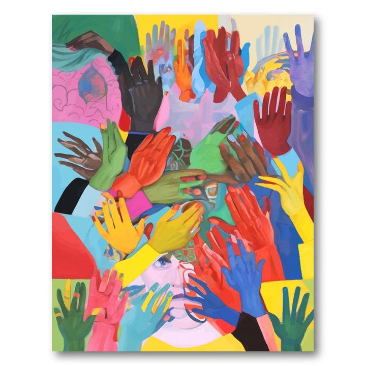 Colorful Hands Art Print