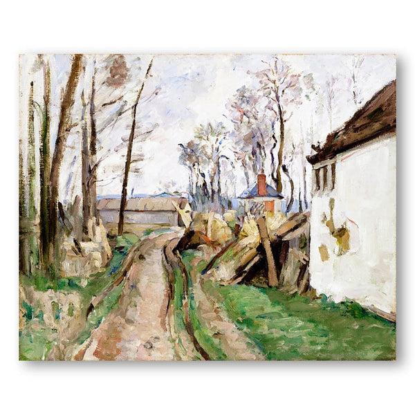 A Village Road near Auvers by Paul Cézanne Art Print