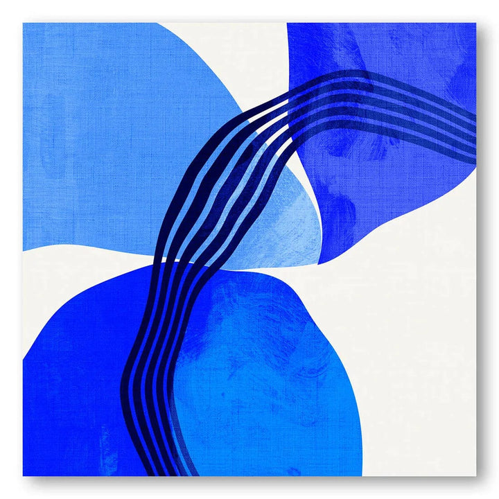 Blue Flow Harmony Art Print