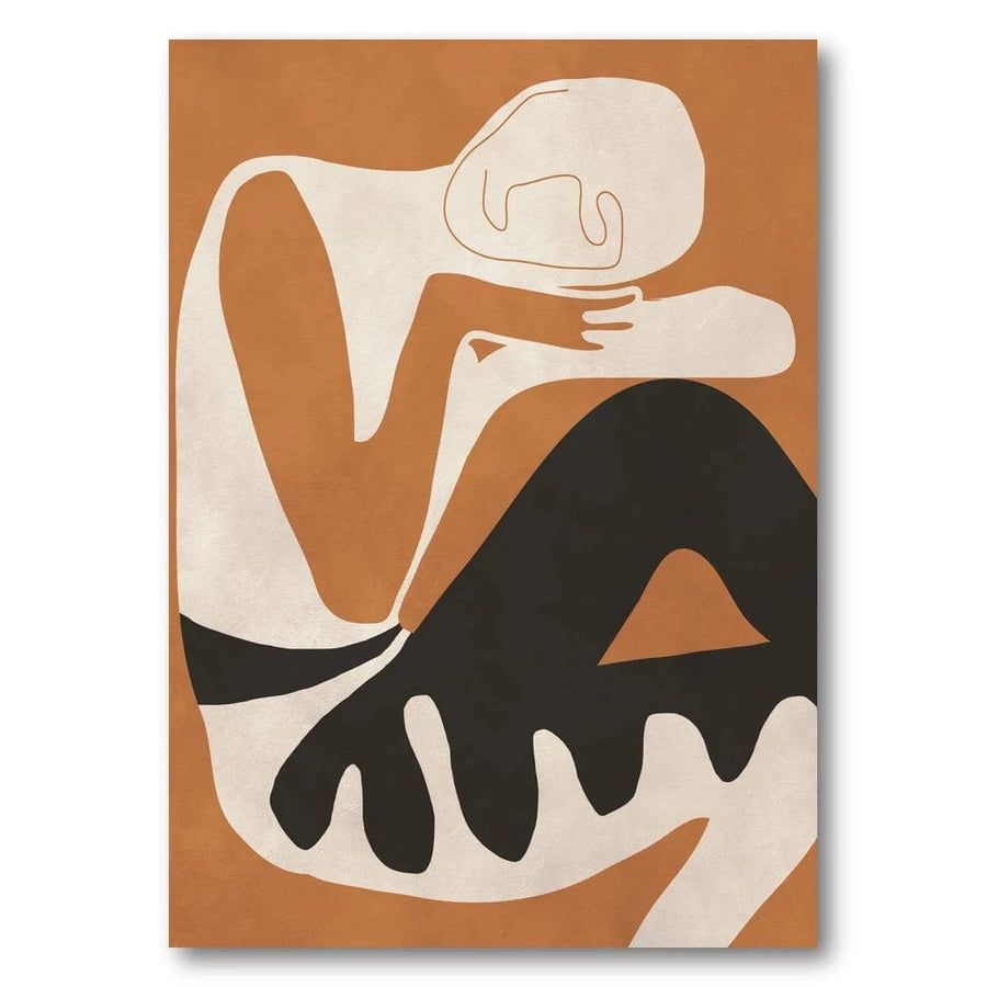 Terracotta Dreamscape Figure Art Print