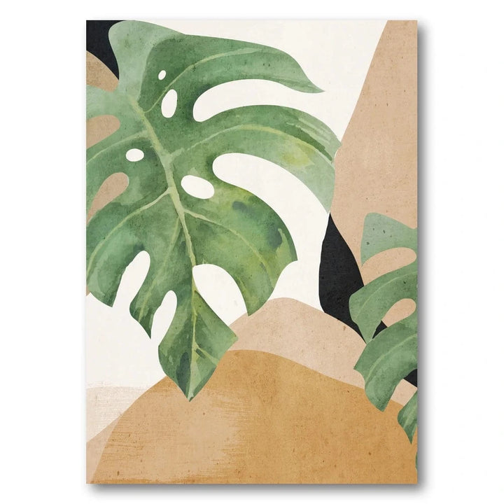Verdant Monstera Harmony Art Print