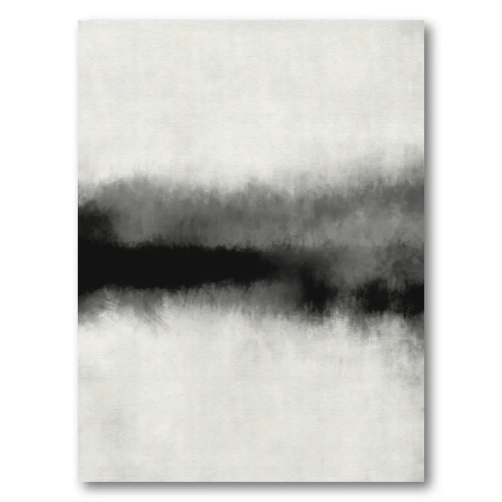 Abstract Black Wash Art Print