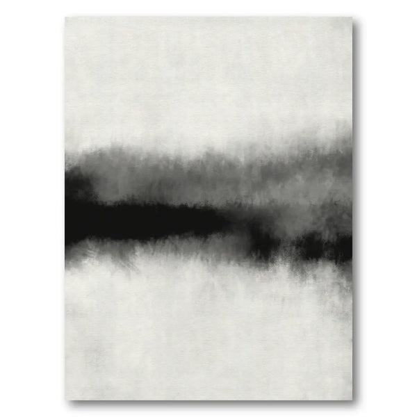 Abstract Black Wash Art Print
