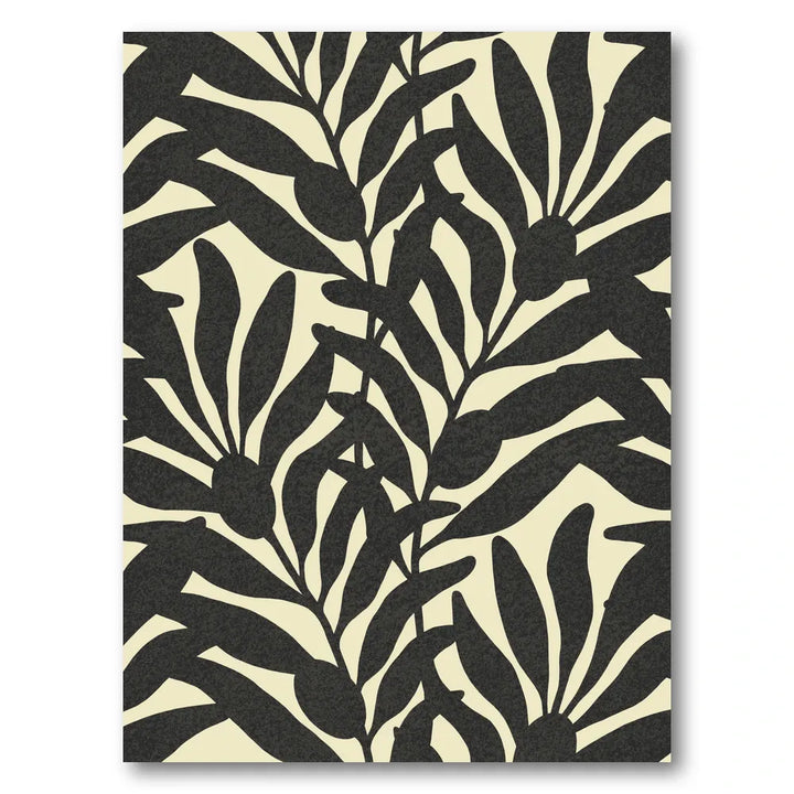 Abstract Botanical Leaves Art Print