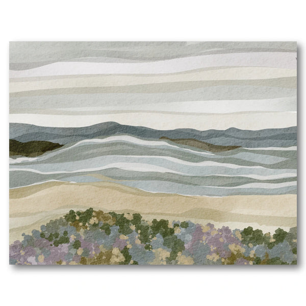Abstract Coastal Serenity Art Print