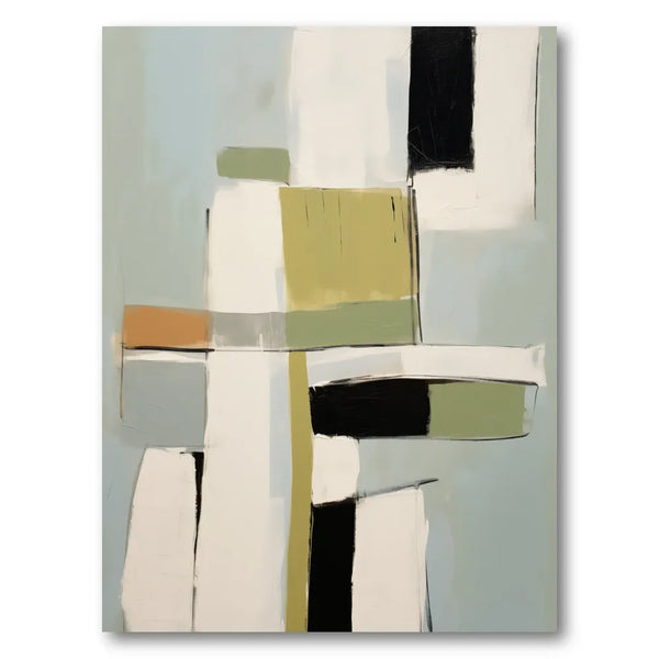 Abstract Color Blocks Art Print