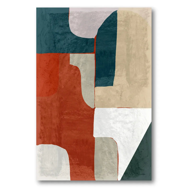 Abstract Color Forms Art Print 1