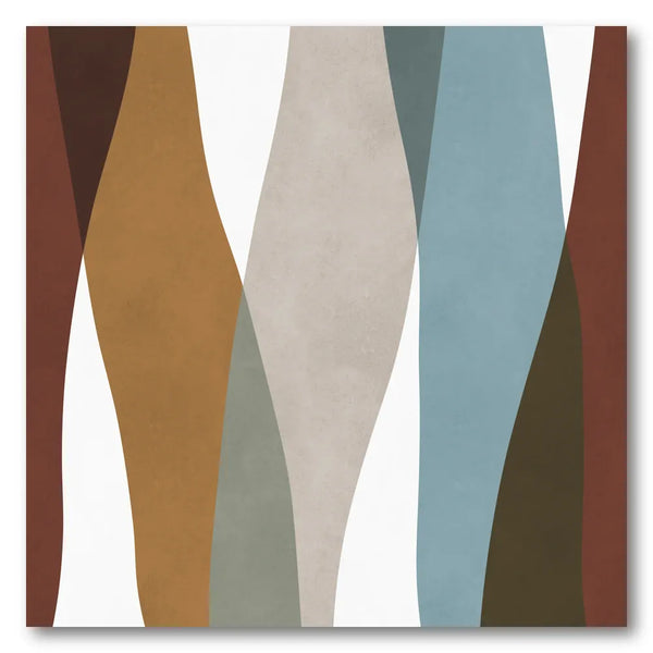 Abstract Color Waves Art Print