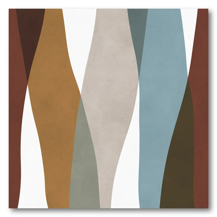 Abstract Color Waves Art Print