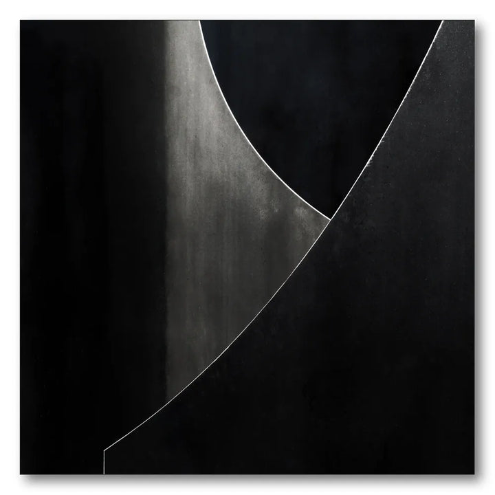 Abstract Dark Forms Art Print