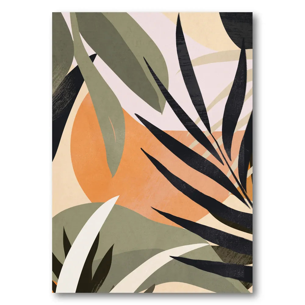 Abstract Desert Leaves Art Print