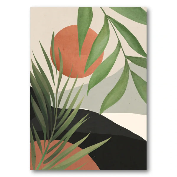 Abstract Desert Palms Art Print