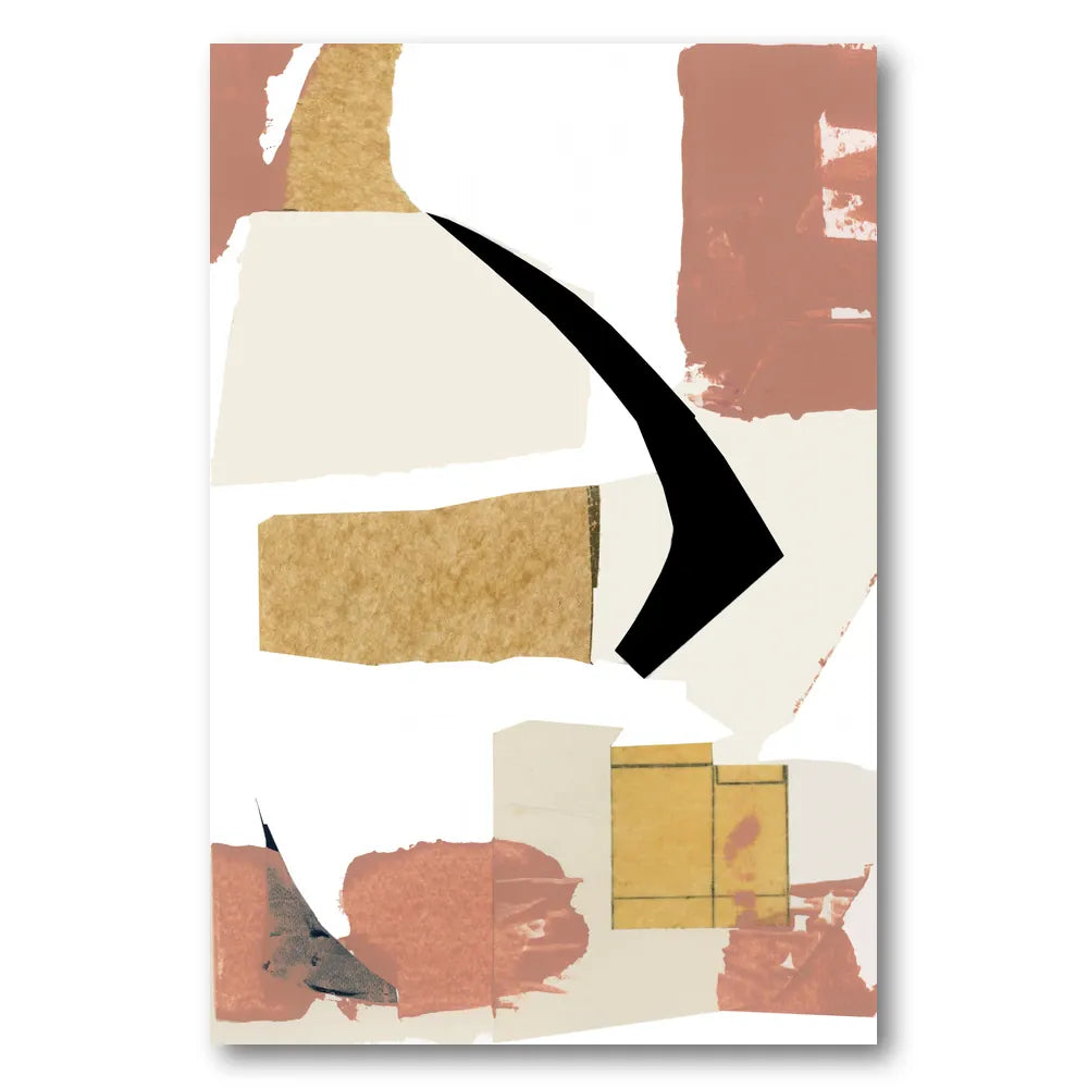 Abstract Earthy Shapes Art Print 1