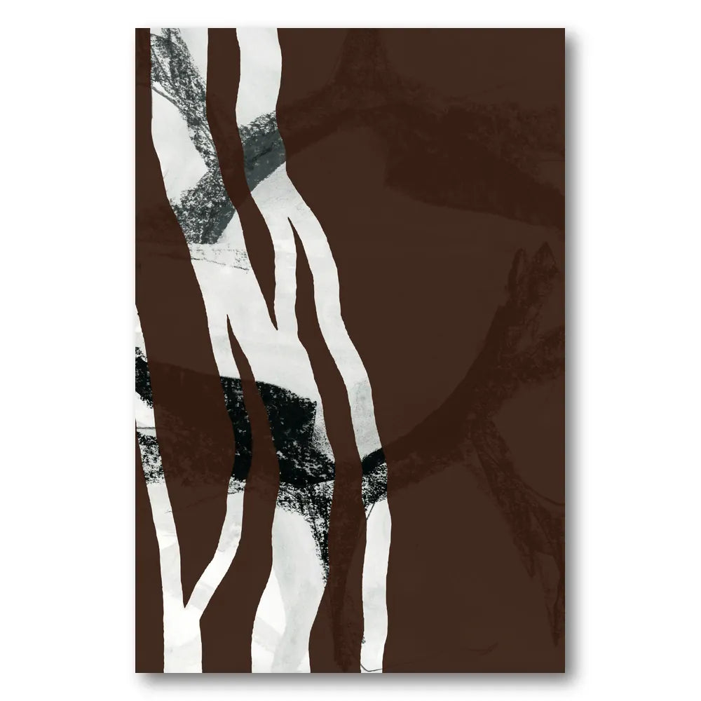 Abstract Forest Lines Art Print 1