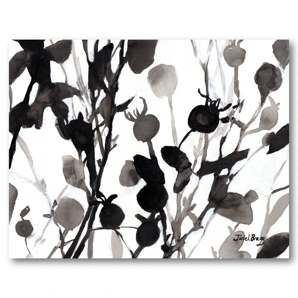 Abstract Ink Flora Art Print