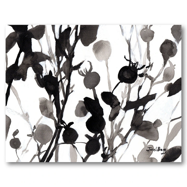 Abstract Ink Flora Art Print