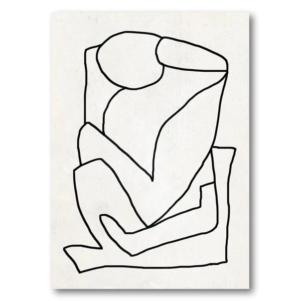 Monochrome Minimalist Elegance Art Print