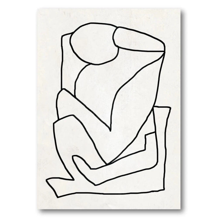 Monochrome Minimalist Elegance Art Print