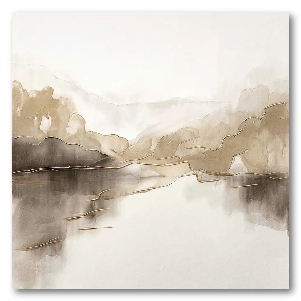 Abstract Mountain Reflections Art Print
