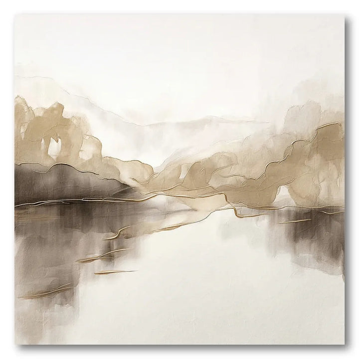 Abstract Mountain Reflections Art Print