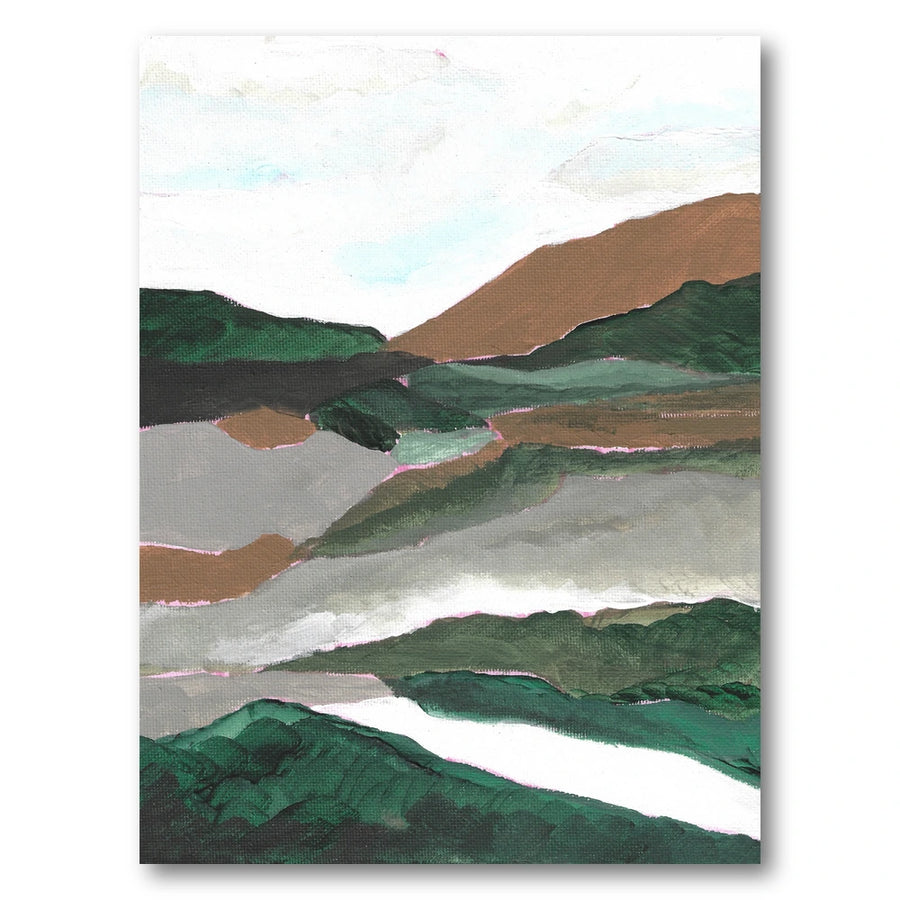 Abstract Mountain Valley Art Print