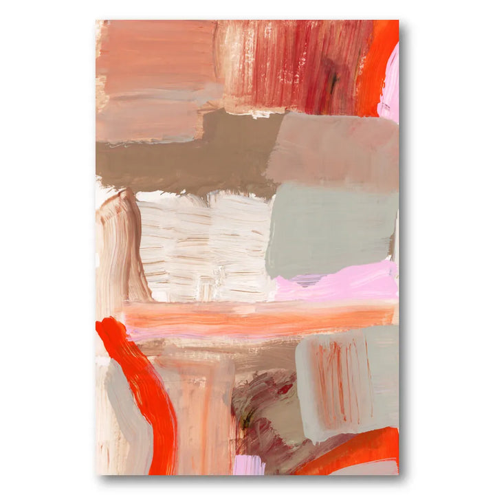 Abstract Painted Textures Art Print