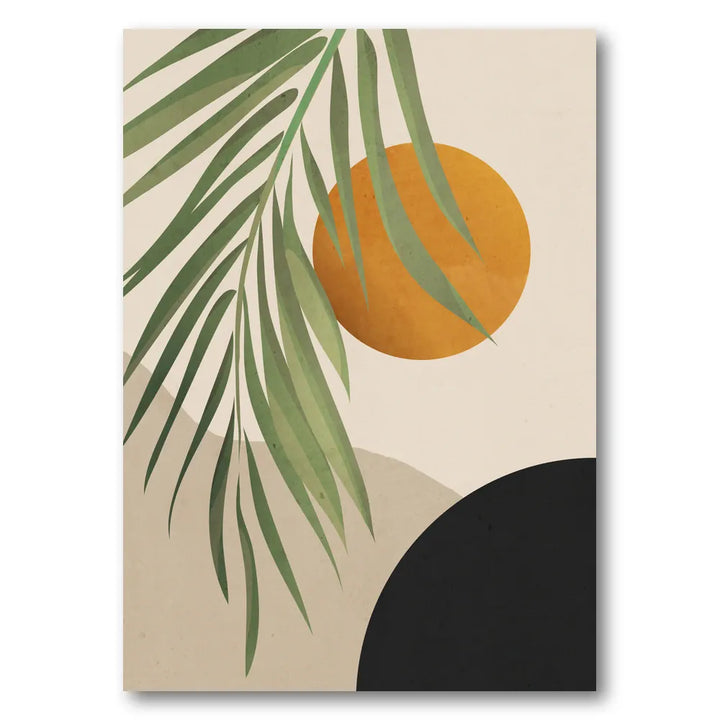 Abstract Palm Sun Art Print