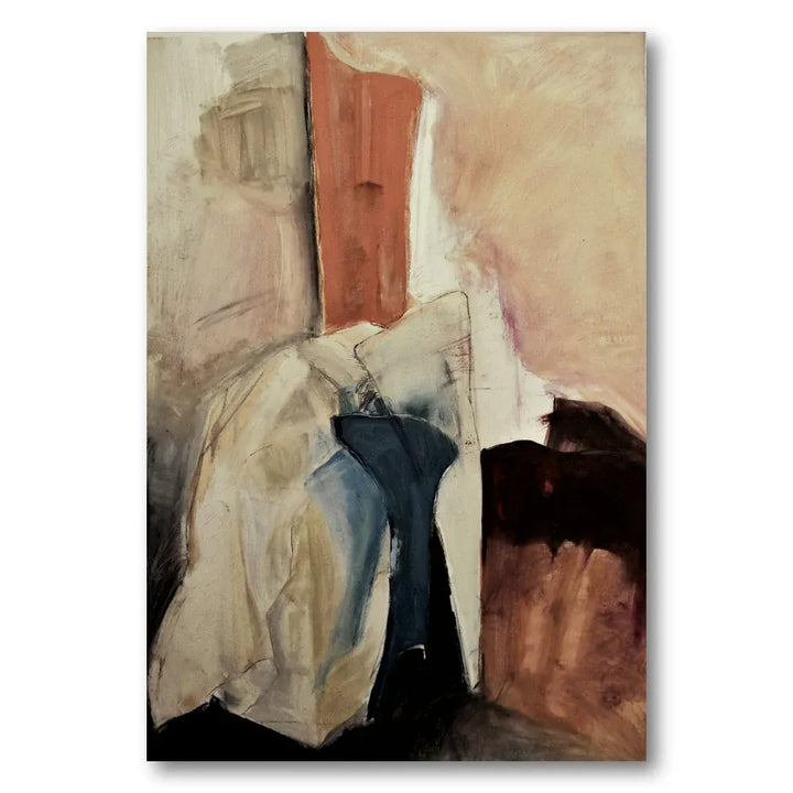 Muted Earth Tones Abstract Art Print