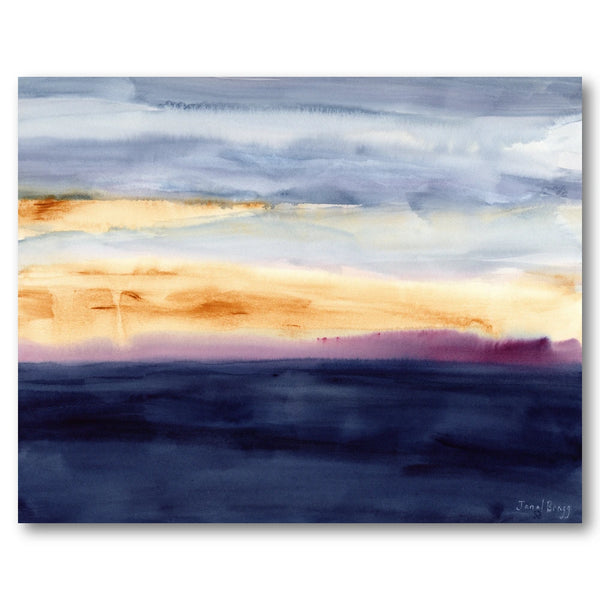 Abstract Sunset Horizon Art Print