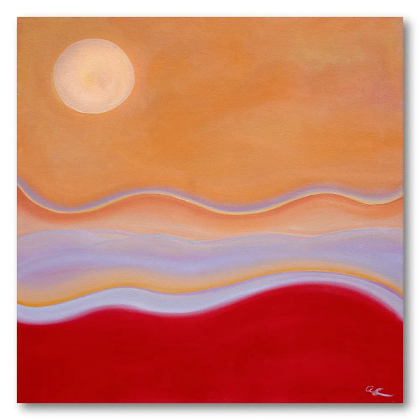 Abstract Sunset Horizon Art Print