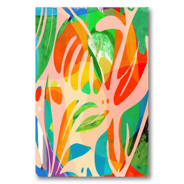 Abstract Tropical Flora Art Print