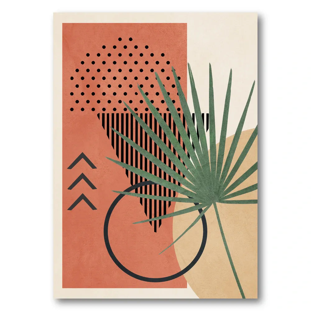 Abstract Tropical Leaf Art Print