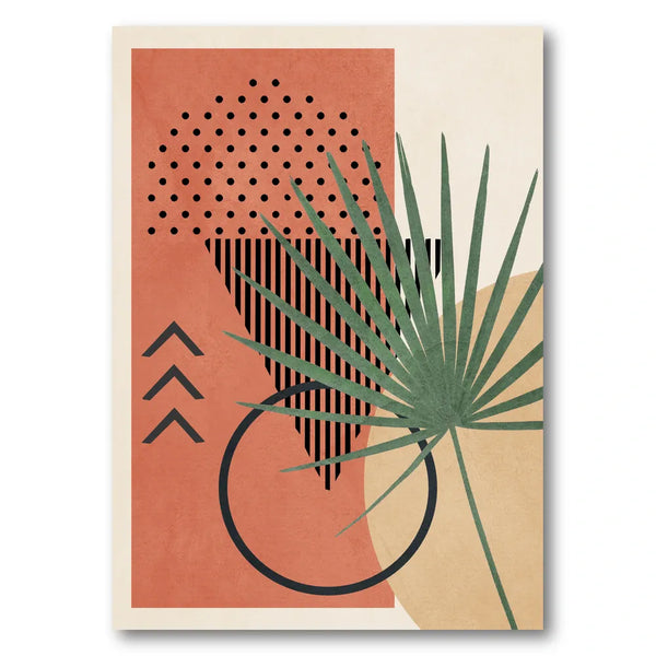 Abstract Tropical Leaf Art Print